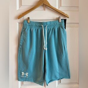 Under Armour Men's UA Rival Terry Shorts - Blue - Size Medium